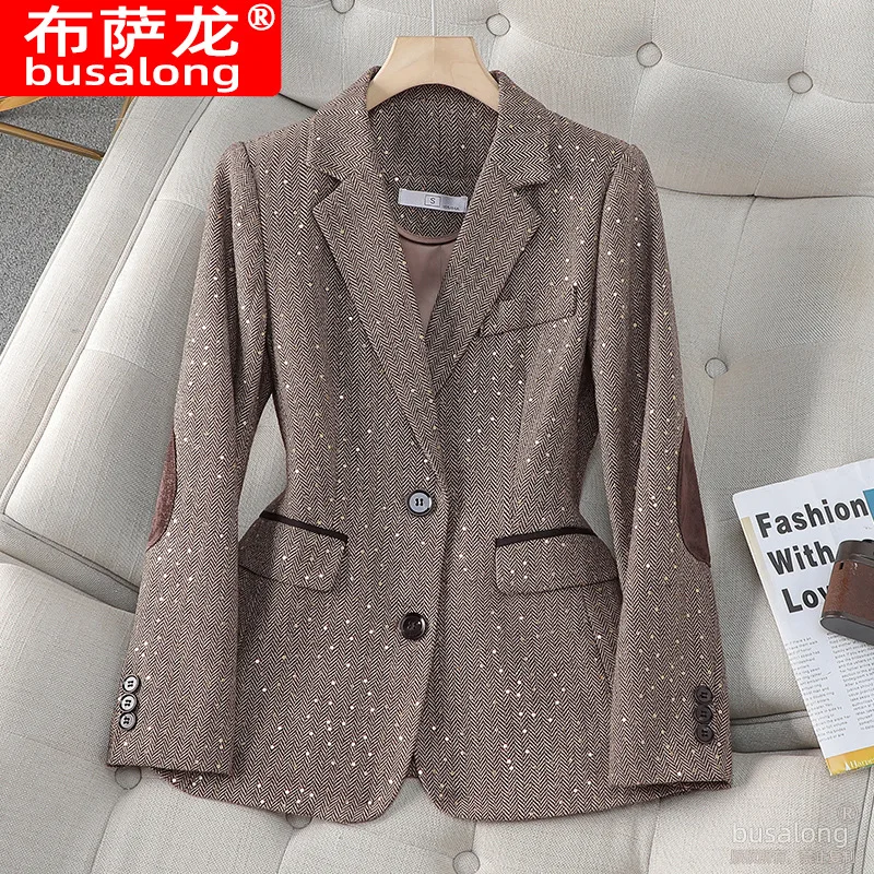 

Новый стильный модный костюм, повседневный женский профессиональный пиджак с длинными рукавами, официальная куртка, рабочая одежда9676