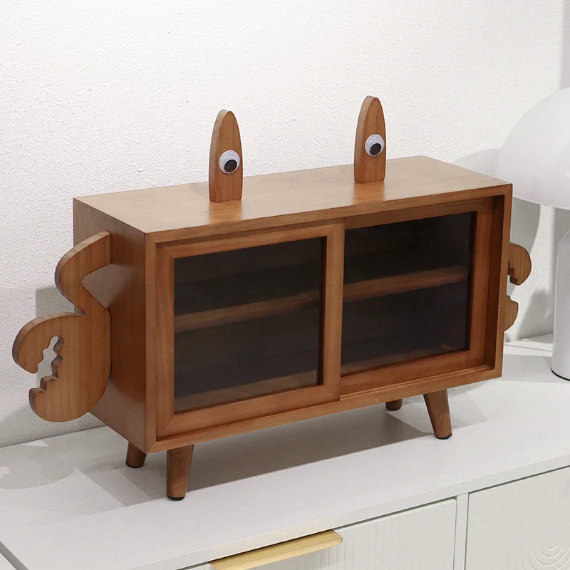 

Small storage cabinet wooden cartoon style
