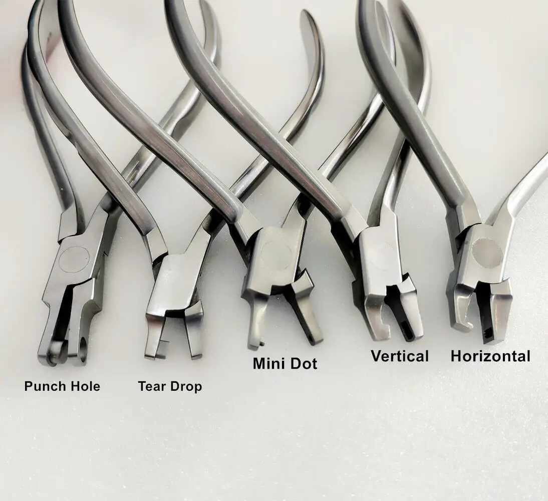 Dental Orthodontic Aligner Pliers Thermal Forming Invisable Brace Thermal Plier Punch Vertical Level Tear Drop Clear Retainer