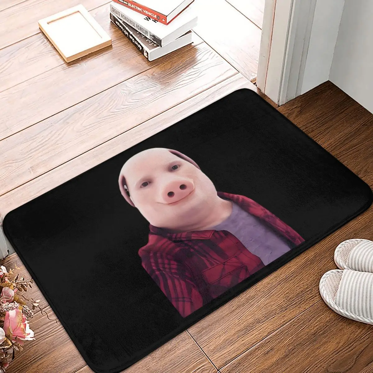 John Pork Is Calling Doormat Kitchen Entrance Home Floor Mat Non-slip Carpet Rug for Bedroom Footpad Mats