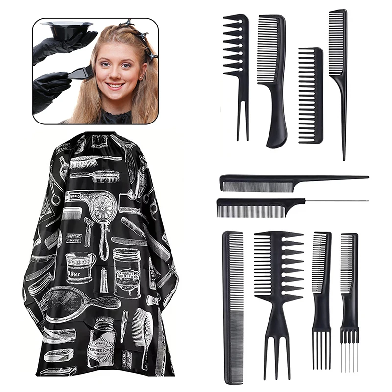 

Парикмахерская накидка 15 в 1, щетка для шеи, парикмахерская щетка, полоски для шеи, расчески для волос