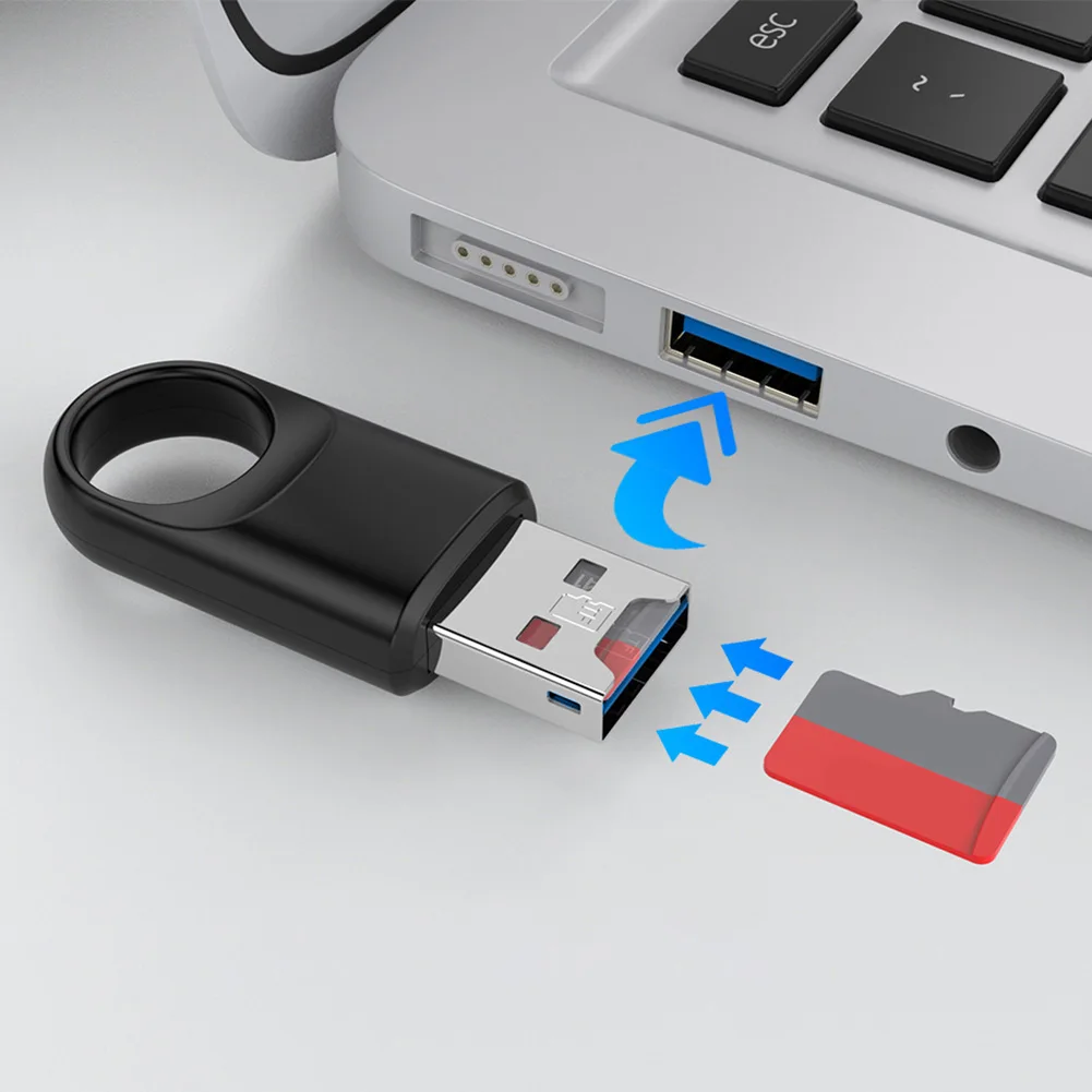 Lector de tarjetas SD de alta velocidad, adaptador de lector de tarjetas de memoria USB 3,0 para PC/portátil/teléfono inteligente/Grabadora de conducción