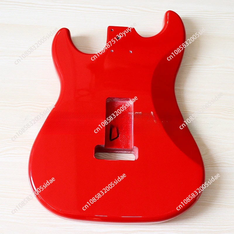

Electric guitar body gold bright single shake electric guitar body assembly DIY professional red body