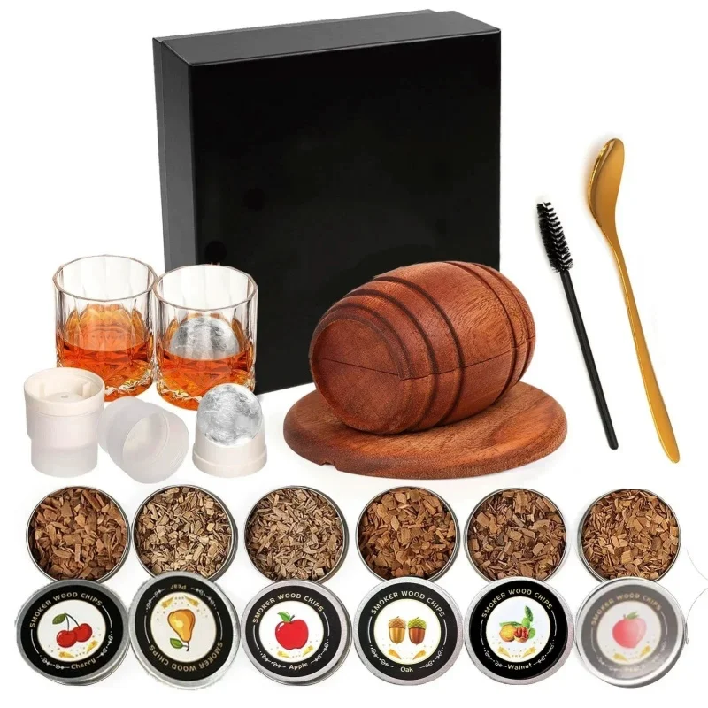 

2026 Whiskey Smoking Set Traditional Cocktail Smoking Device Suitable For Cocktails And Vodka An Ideal Gift Choice For Birthdays
