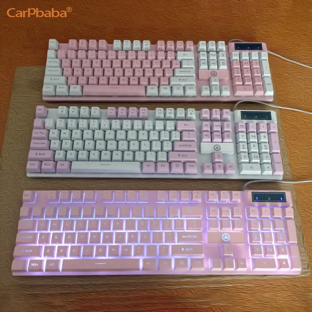 USB Wired Gaming Keyboard%2C 104 Keys Compatible with Windows Laptop/Computer/PC%2C Ergonomic Design%2C Office & Gaming Accessor