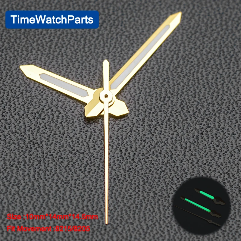 High quality watch hands green luminous hands suitable for ETA 2836 2824/8205 8215 movements