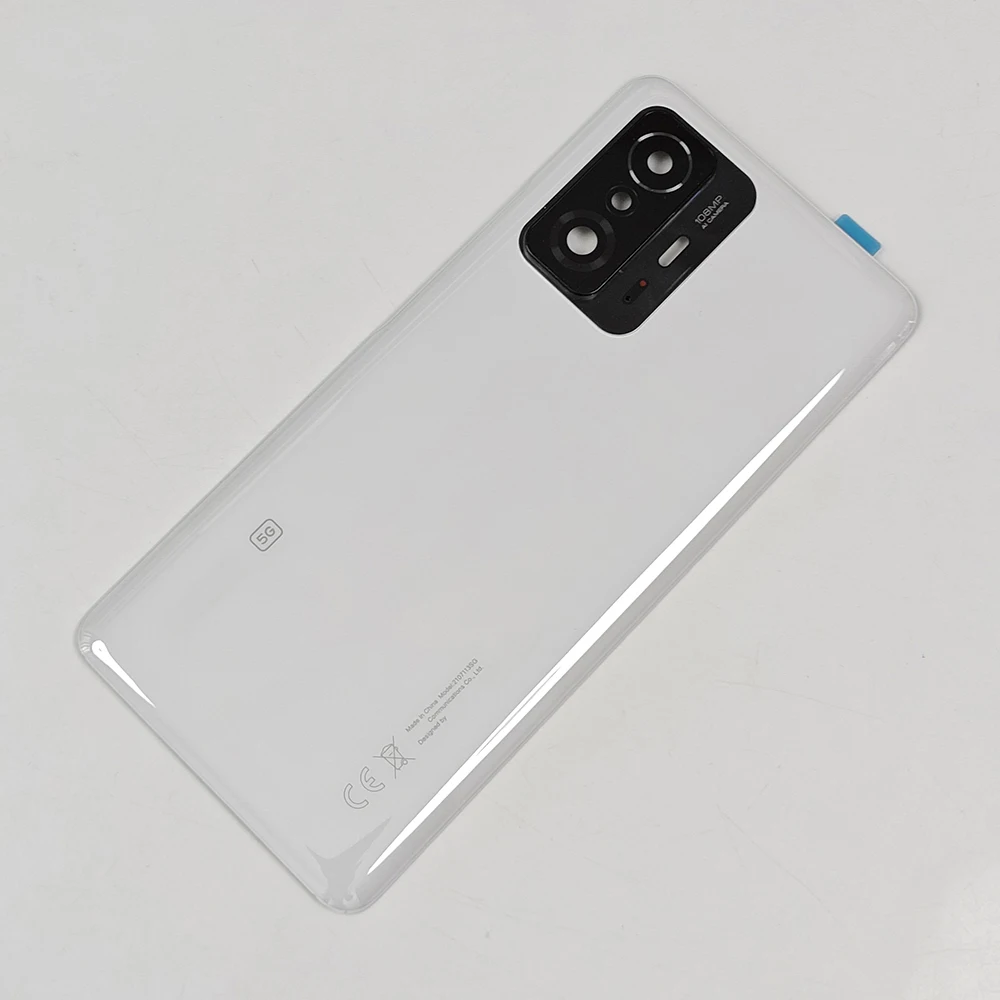 A+ Back Glass Cover For Xiaomi 11T Pro 5G Back Door Replacement Battery Case, Rear Housing Cover Mi11T With Camera Lens