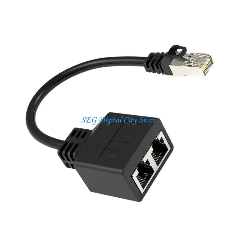 U75B RJ45 이더넷 스플리터 커넥터 어댑터 네트워킹 익스텐더 1 ~ 2 포트