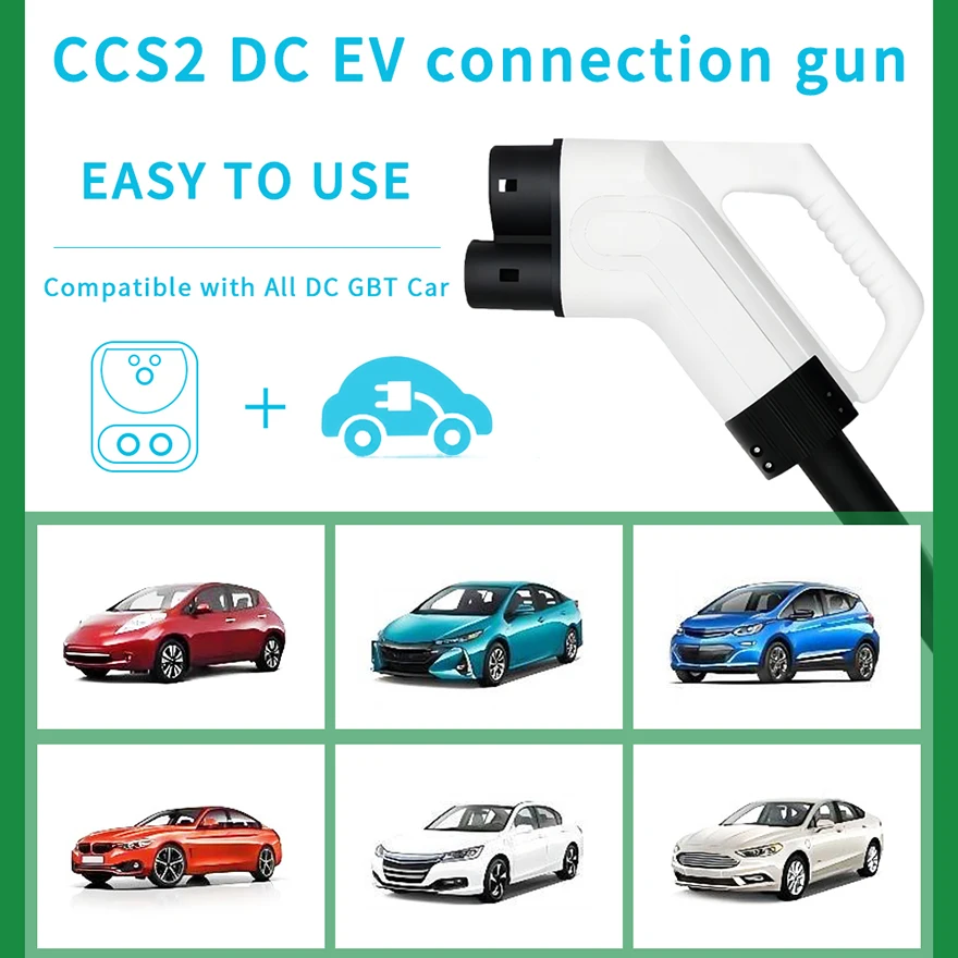 Caricabatterie EV dc fast charge ccs2 Plug 200A 1000V veicolo per auto elettrica Combo 2 connettore di ricarica EVSE