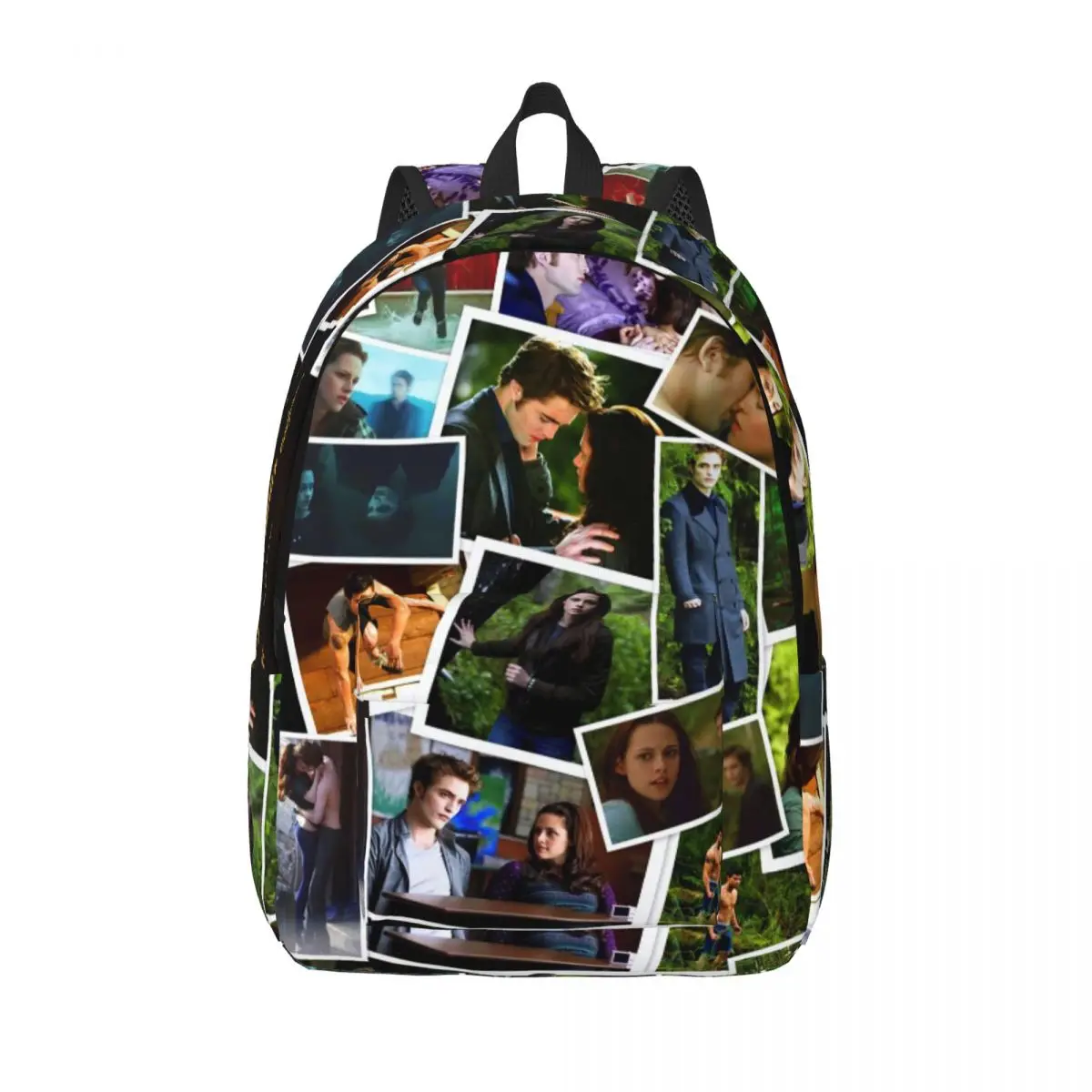 

Черный рюкзак Twilight Edward Bella Jacob для дошкольников, учеников начальной школы, сумки для книг для мальчиков и девочек, детский парусиновый рюкзак, спортивный
