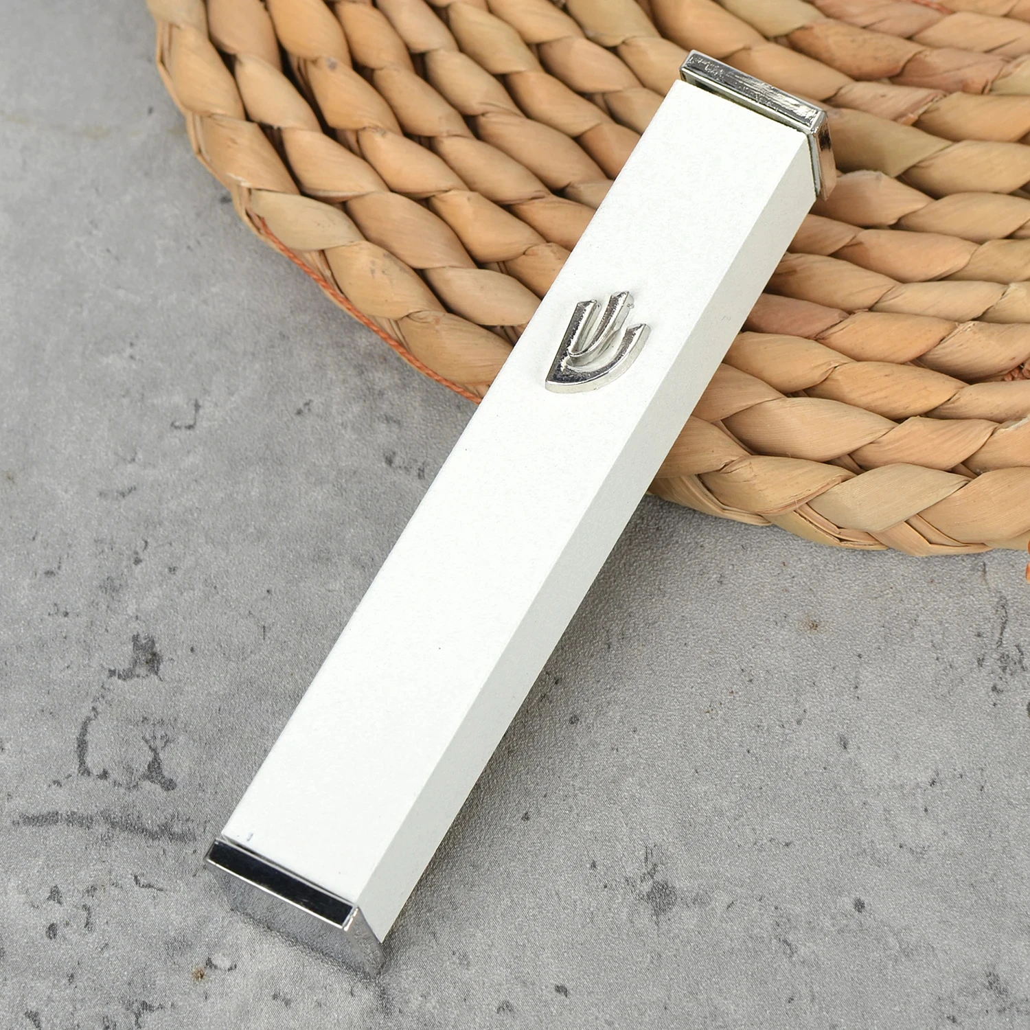 Israel Judaism Jordan Prayer White Modern Mezuzah Judaica Case Self Stick Mezuza Waterproof And Weatherproof For for The Door