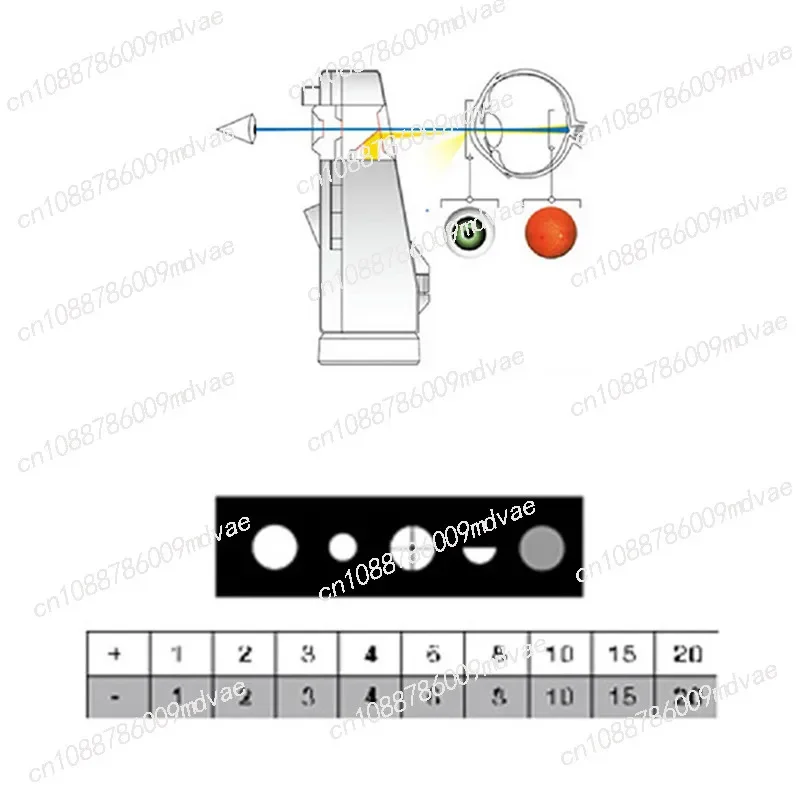 HS-OP10S direct ophthalmoscope, fundus examination, inspection lamp can be laser engraved