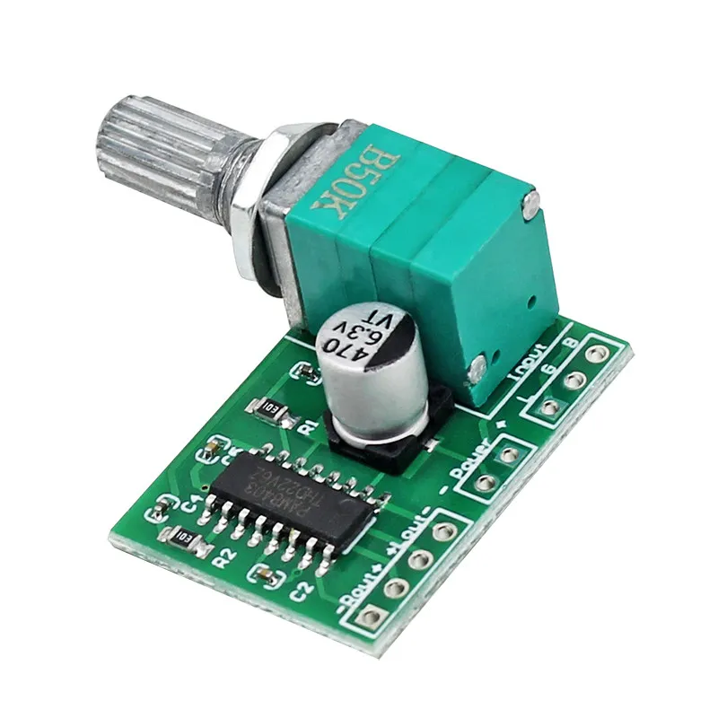 Compact USB DC5V Dual Channel Amplifier Board Digital Audio Amp Module with Tone Control Switch for Speaker DIY  5pcs