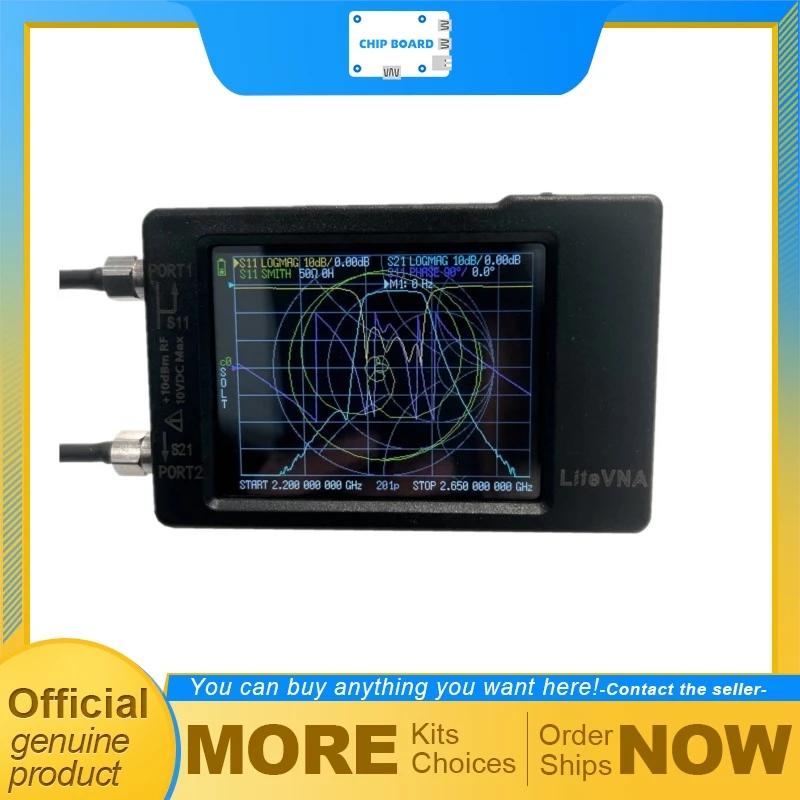 

Hugen LiteVNA 62 Vector Network Analyzer, 50kHz to 6.3GHz Measurement Range with 2.8-inch Display for HF VHF UHF