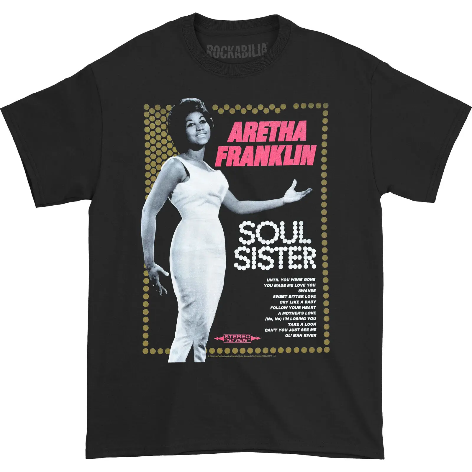 Men's Aretha Franklin Soul Sister Slim Fit T shirt XXXXX Large Black