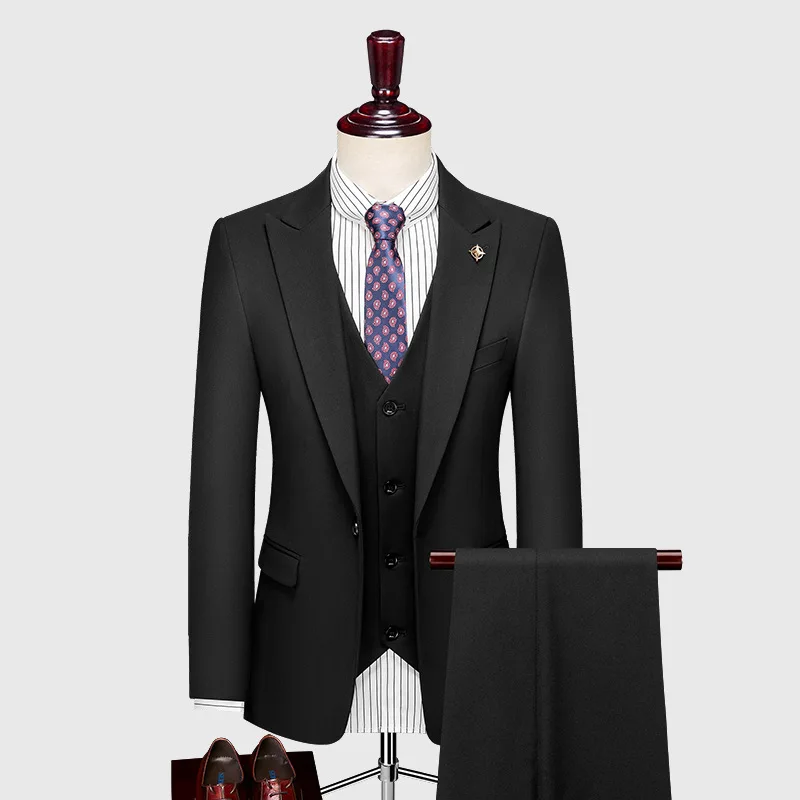 (5A-2) Customized new men's suit suit, business formal dress, groom's wedding dress