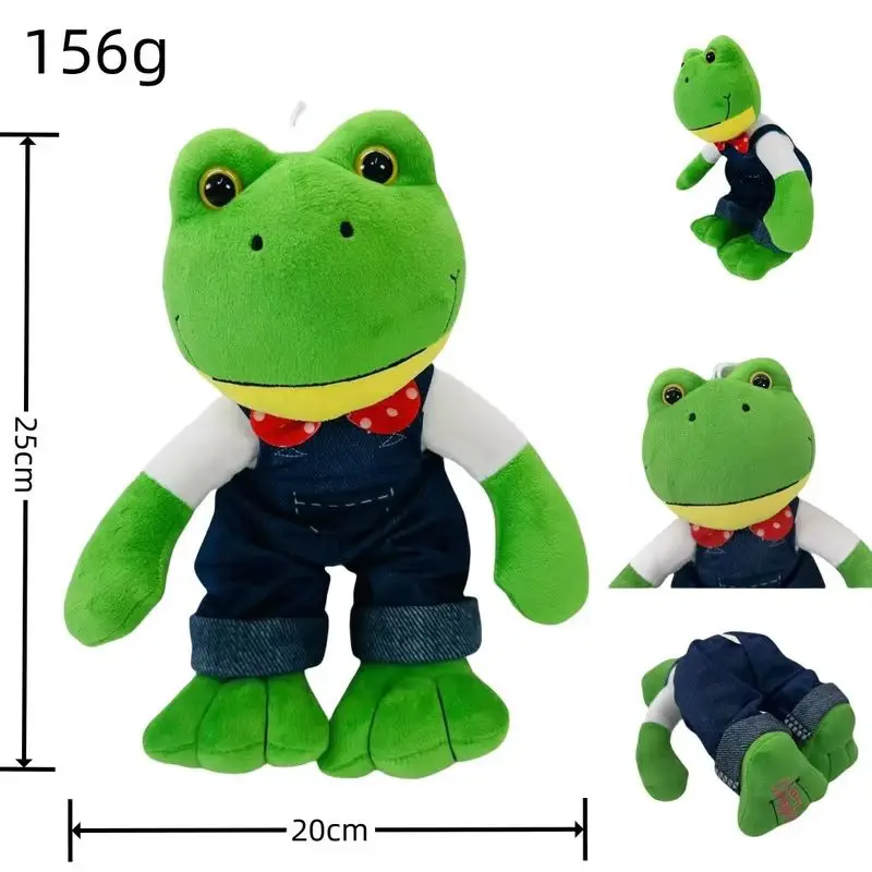 25cm Cute Magic Expression Plush Doll Soft Plush Frog Toy Cartoon Girl Stuffed Animal Doll Kids Gift Long Leg Frog Gift