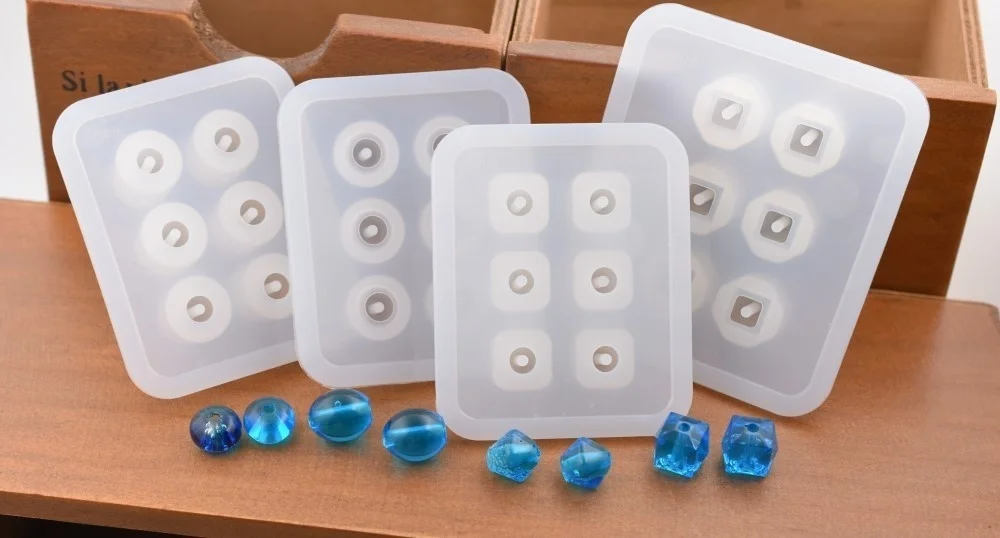 SNASAN Silikonform für Schmuckperlen, 9 mm, 12 mm, 16 mm, Würfelkugel, 6 Fächer, Epoxidharz-Silikonform, handgefertigtes DIY-Material – Detail 20