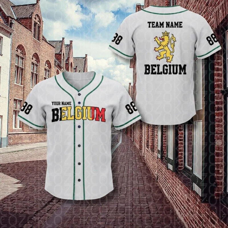 National Scenery Custom Team Baseball Jersey for Men Women Short Sleeve JerseyShirt Team Shirts Hip Hop Unisex Tops