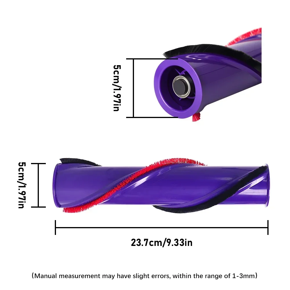 Rouleau de brosse de remplacement pour aspirateur Dyson V8, Compatible avec rouleau de brosse sans fil, tête de brosse, barre de brosse, pièce de rechange