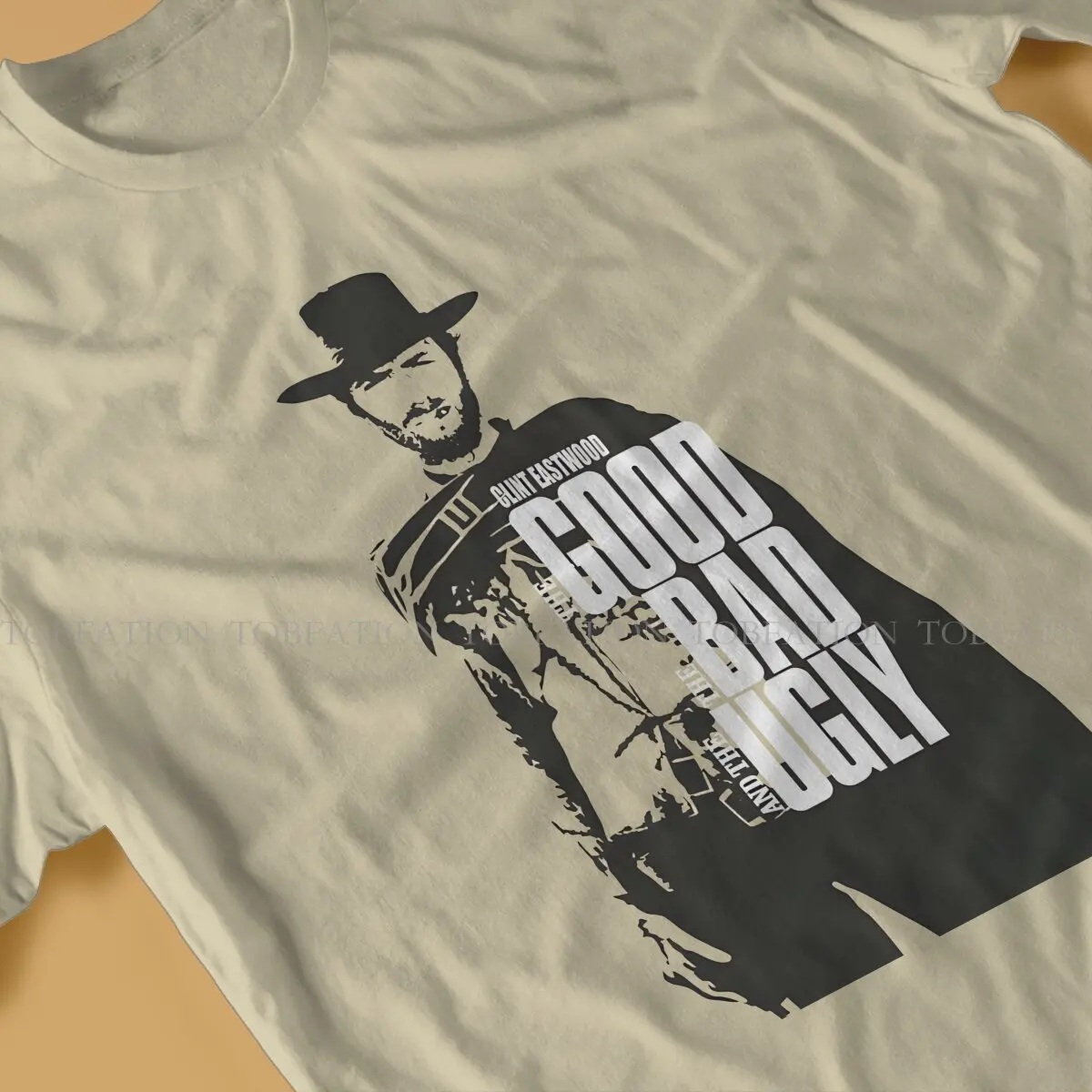 Clint Eastwood The Good The Bad & The Ugly Movie Men T Shirt Cotton Graphic O-Neck TShirt Harajuku Streetwear