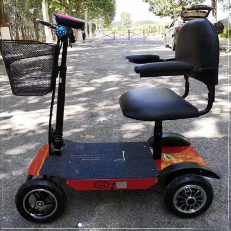 Senior Scooter Four-wheel Disabled Car Electric Four-wheel Pick-up and Drop-off Child