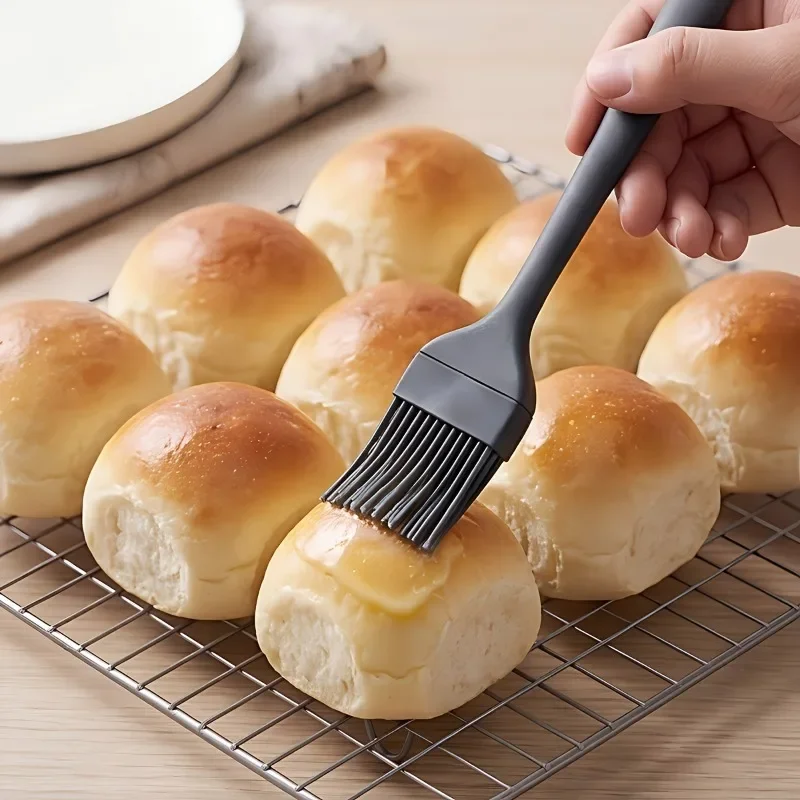 2 Silicone Basting Brushes for Grilling, High Low Temperature Resistant Anti-Aging Durable Food-Grade Baking Tools for Bread