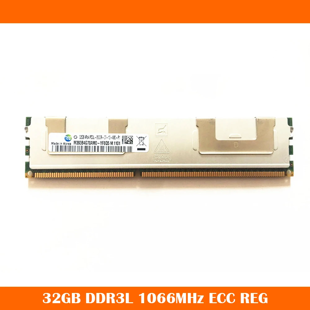 

1 шт. Высококачественная Серверная память Samsung 32 Гб DDR3L 1066 МГц ECC REG 4RX4 PC3L-8500R RAM Быстрая доставка