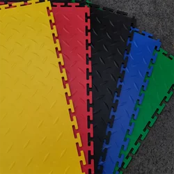 Multi-purpose Plastic Garage Floor Tiles, Anti-Slip, Indoor, Heavy Duty, Industrial, Interlocking, PVC Flooring