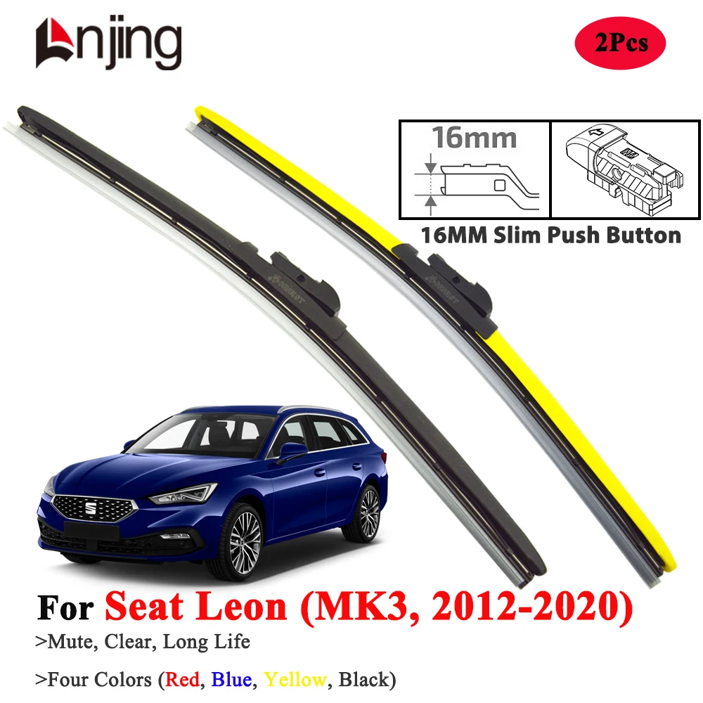 

LNJING Colorful Wiper Blades For SEAT Leon SC ST 2012-2020