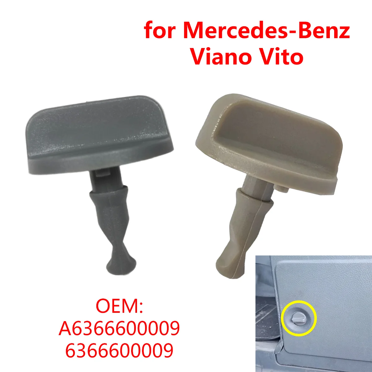 A6366600009 para mercedes-benz vito viano marco polo w639 painel de guarnição do assento de carro placa clipe fixação fivela