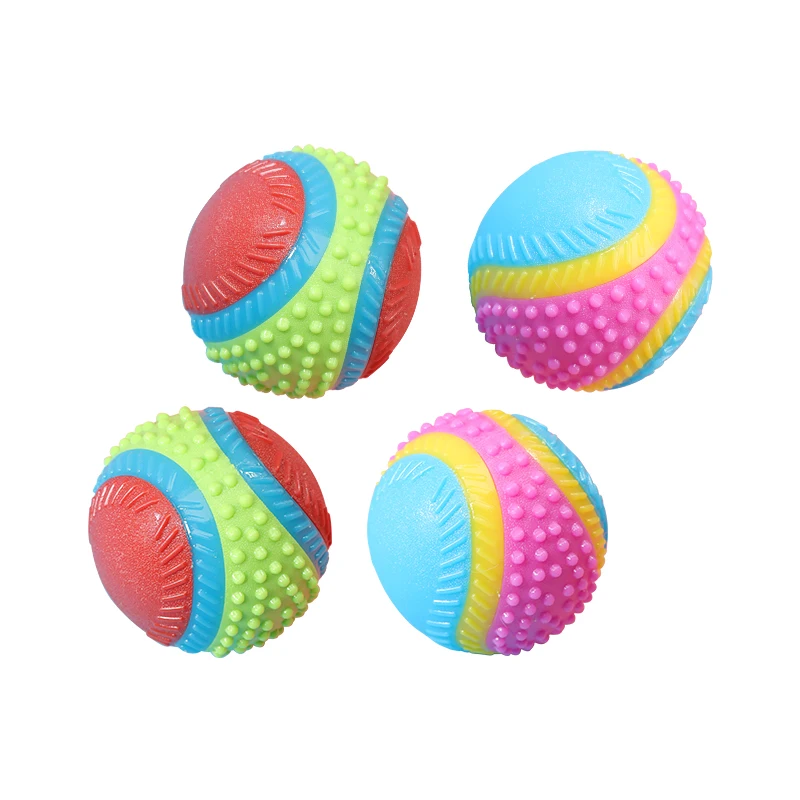 Pet dog toy Rubber ball toy with beef smell dog teeth grinding vent toy