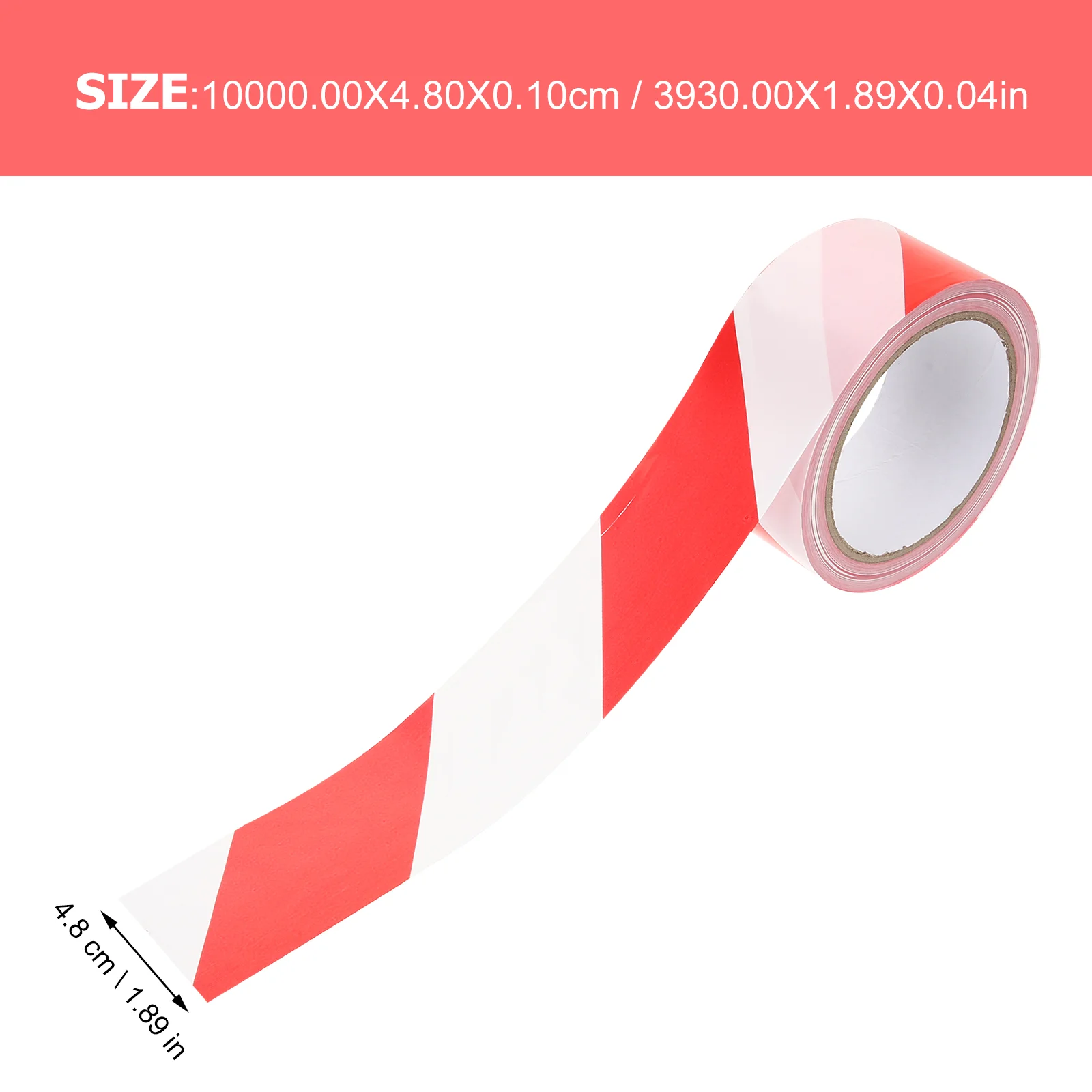 2 Rolls Red and White Cordon Tape The Barrier Danger Safety Caution Warning Non Sticky Hazard