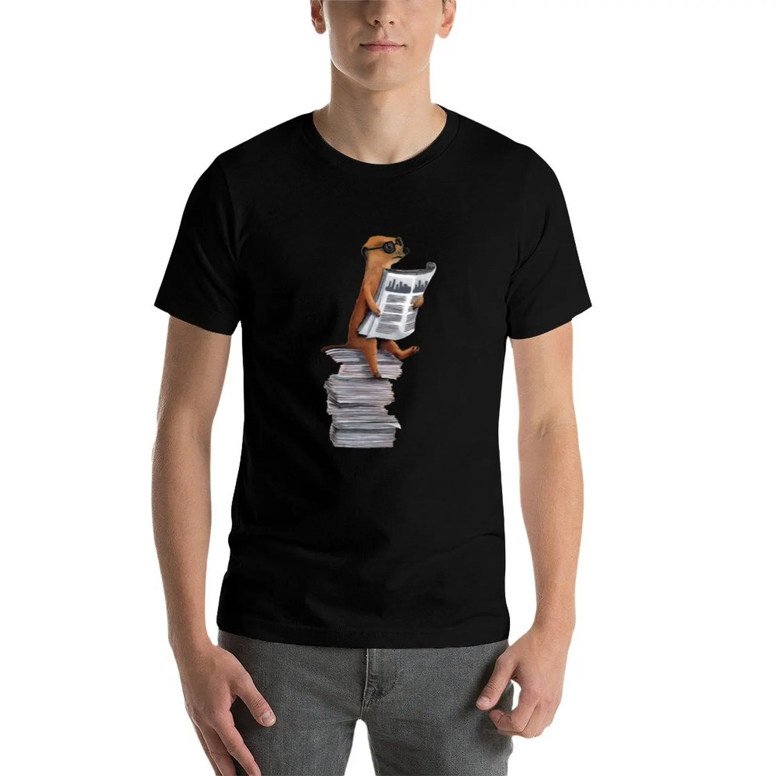 

Magazine Meerkat T-Shirt man graphic t shirt essential t shirt graphic t shirts for man T-Shirt