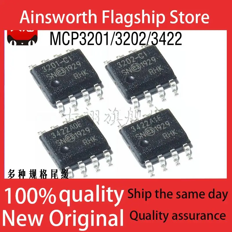 MCP 3201 3202 3422 CI BI/SN P MS AO A1 A6 -E/SN MS digital-to-analog converter