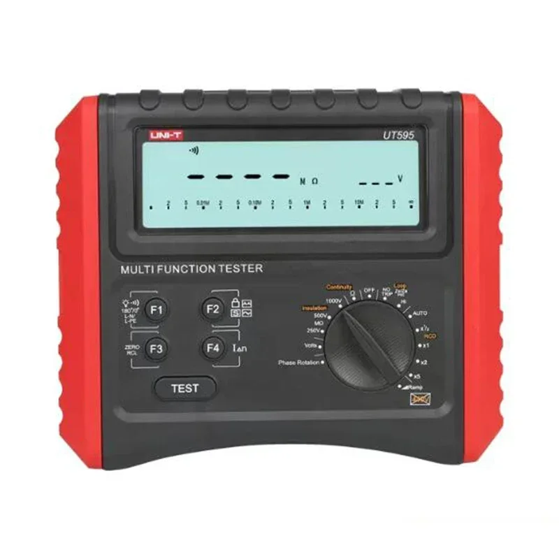 UT595 Digital Multifunction Electrical Tester Voltage Resistance Loop Phase Consequence Impedance RCD Measurement