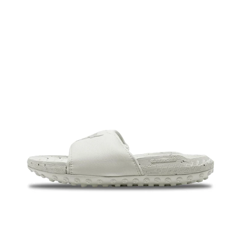 Under Armour Project Rock Slides White Casual Everyday Versatile Lightweight Breathable Comfort Flip-Flop Men 3026034-100