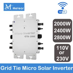 2000W 2400W 2800W mikrofalownik 110V lub 220V 230V MPPT na siatce System solarny do urządzeń domowych Camping wodoodporny IP65