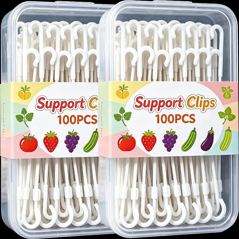 J Shaped Tomato Hooks Vegetable Cherry Grape Fruit Plant Support Clips Fixed Hooks Home Garden Vines Fixed Buckle Supplies