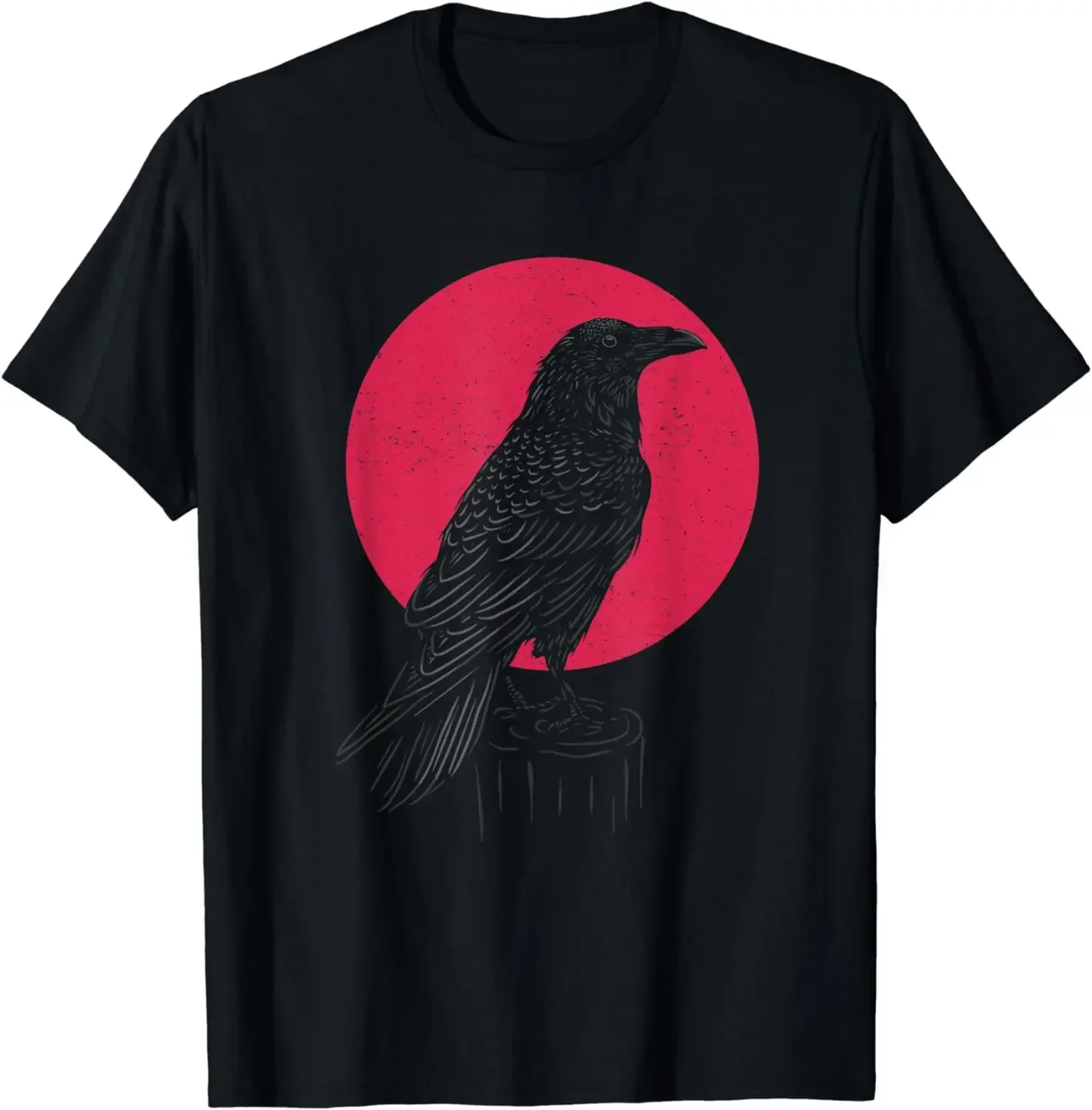 Arrival fashion heavyweight Hot Sale  Raven T Shirt Crow Witchcraft Occult Pagan Crow Lover Men Clothing T Shirts for Men