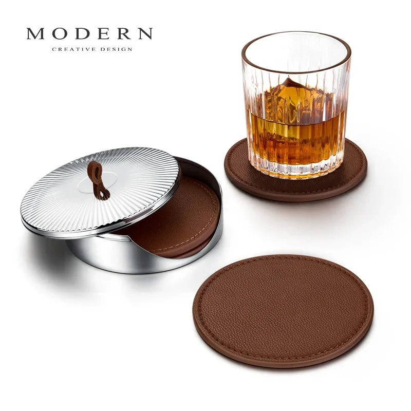 Modern MODERN light luxury Nordic style creative tea cup pad holder glass pad water coffee insulation pad