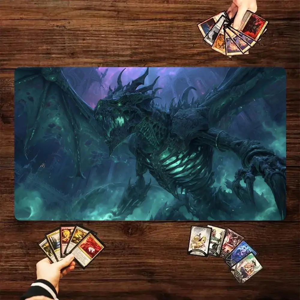 Design of the Undead Giant Dragon TCG Playmat Magic Card Battle Mat 35X60CM gathering gaming mats tapete magic mat card pad