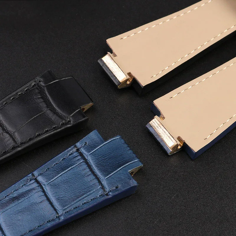 Special cowhide  WatchStrap For Maurice Lacroix AIKON Series AI6008 AI1018 Watch Band ButterflyBuckle Bracelet Waterproof