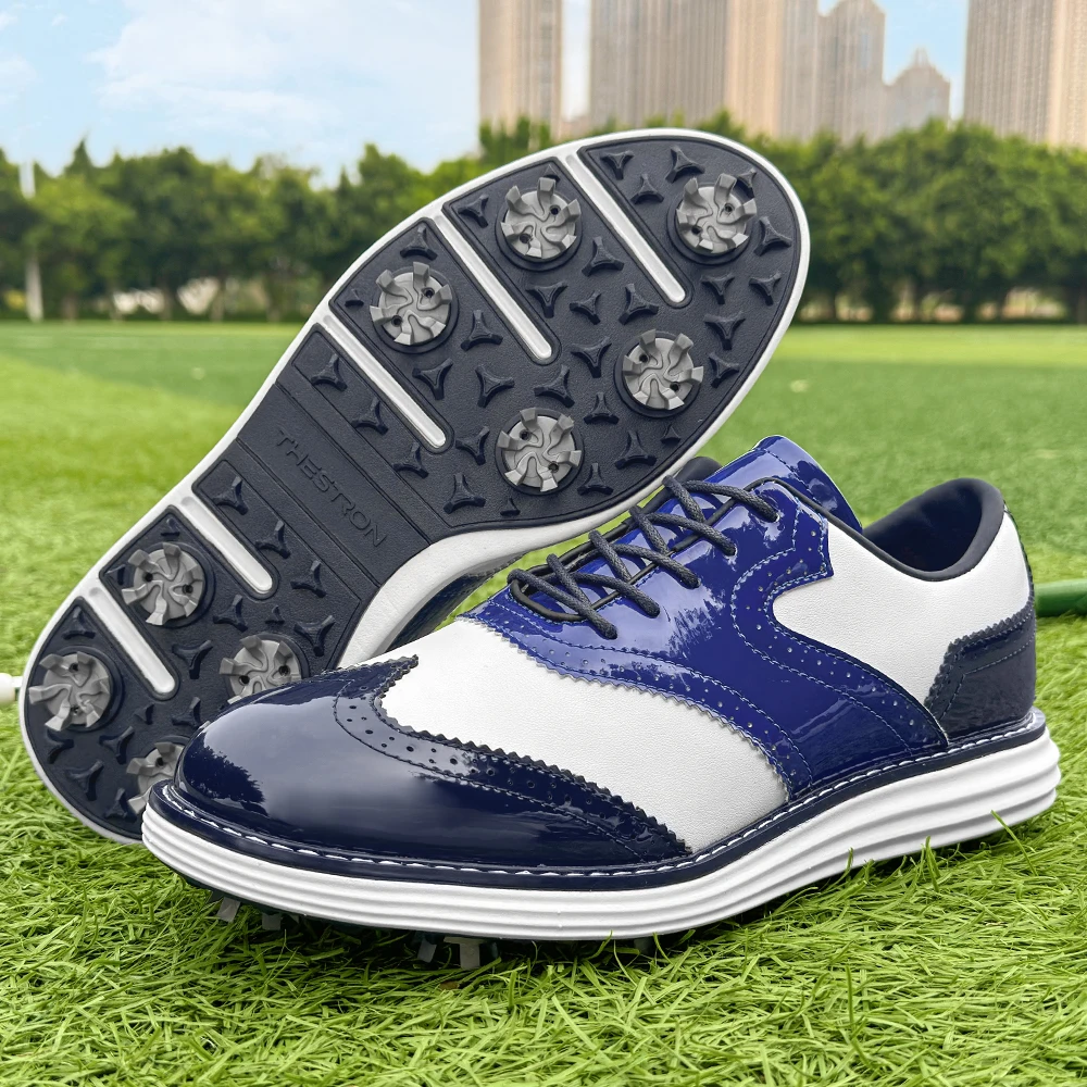 Golf Shoes for Men Anti-slip Spiked Sole Comfortable Breathable Golf Sneakers Outdoor Sports Golf Footwear for Golfer 39-48 - view 4
