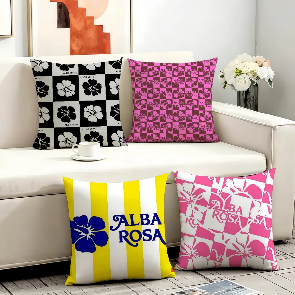 Alba Rosaed cushion cover Anti-dustmite Sofa Cushion Decorative Office Cover Lounge Area Indoor & Outdoor Use