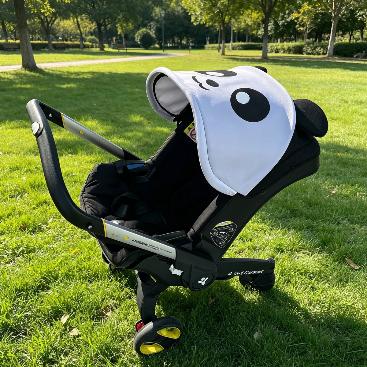 MomTan Ersatz-Set für Doona+ Autositz und Kinderwagen, Kinderwagen-Zubehör Sitzkissen, Verdeck & Schulterpolster – Detail 4