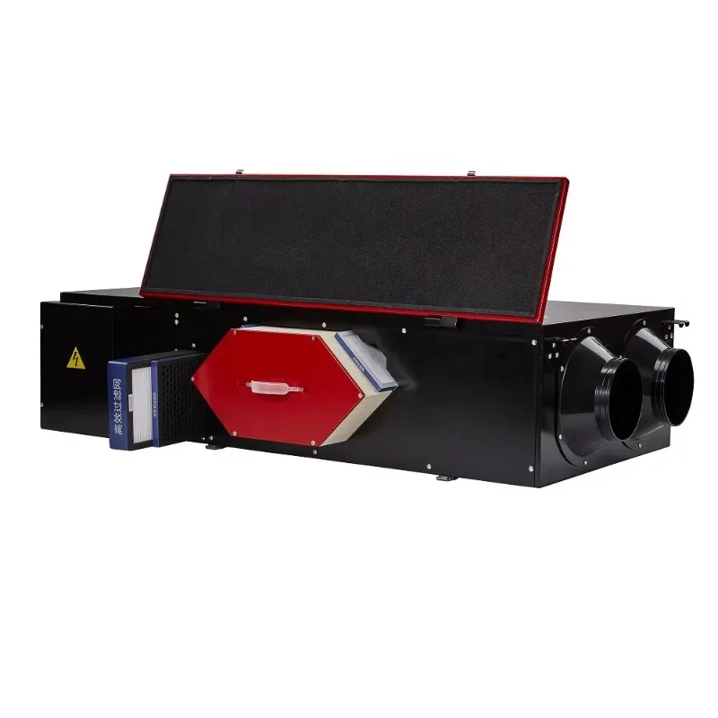 Ventilador de aire forzado para el hogar con recuperación de diseño ecológico, sistema de ventilación de energía inteligente con certificación CE, ventilador de recuperación de calor