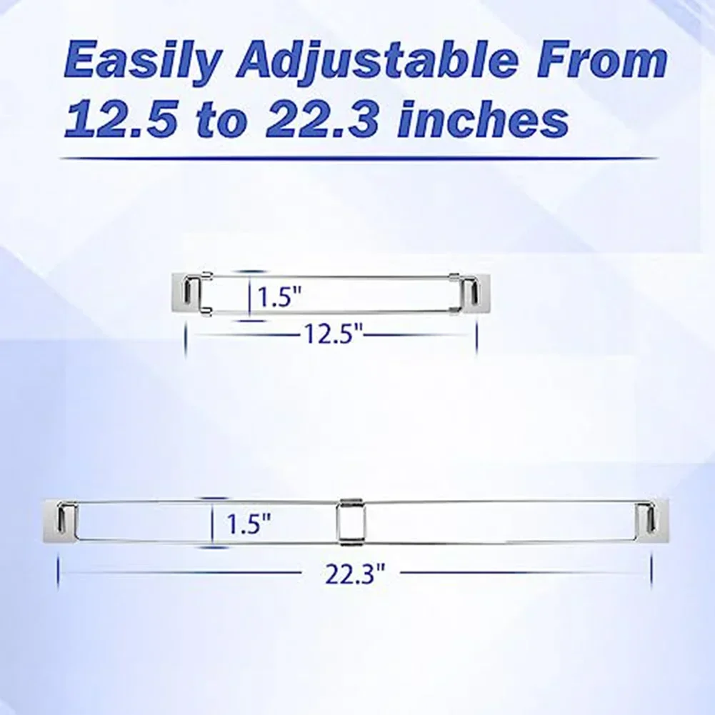 Organize Refrigerator Bars RV Refrigerator Rods RV Travel Adjustable Size Corrosion-Resistant Easy Installation