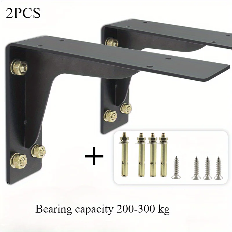 Furniture Heavy Duty Bracket, Large Metal Shelf, Wall Mounted Floating Triangle Hand Welded Countertop Holder