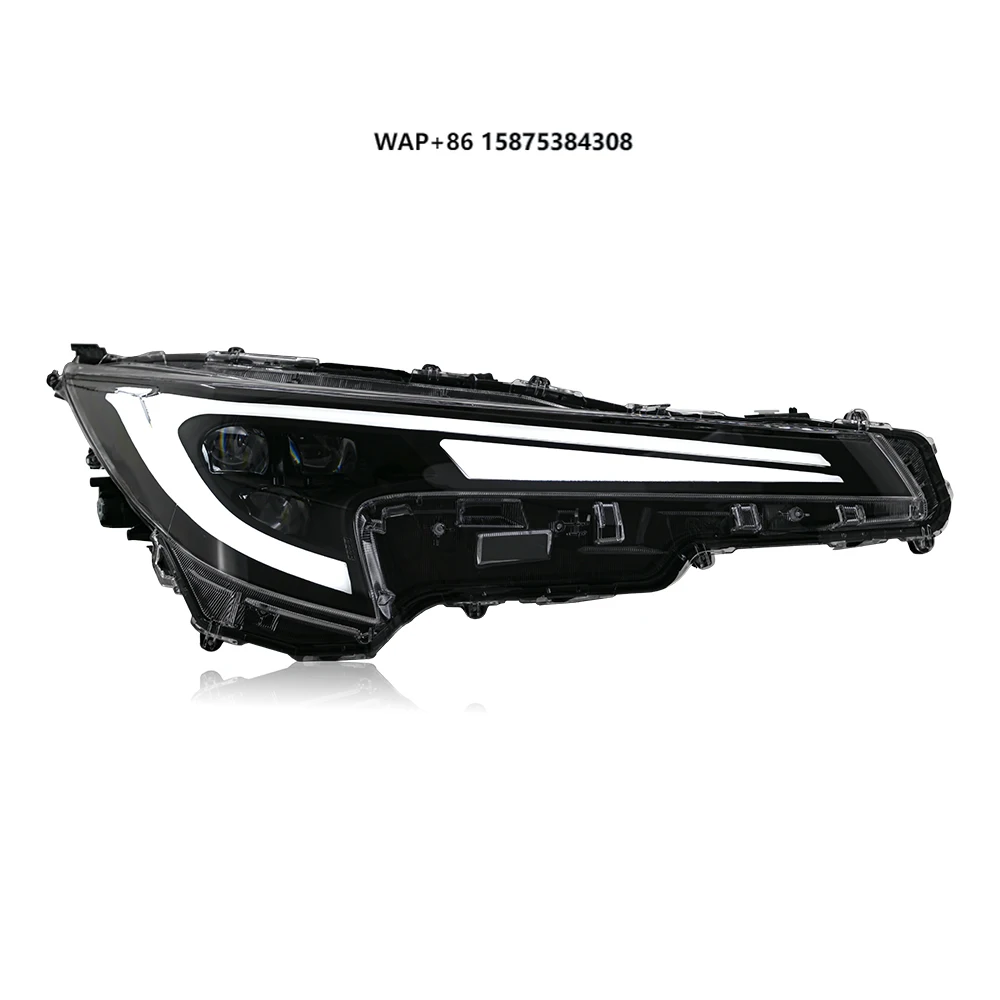 

LL-A105 Модифицированная светодиодная фара прозрачного цвета для Corolla 2020-2024 с четырьмя лучами, передняя фара для рынка США